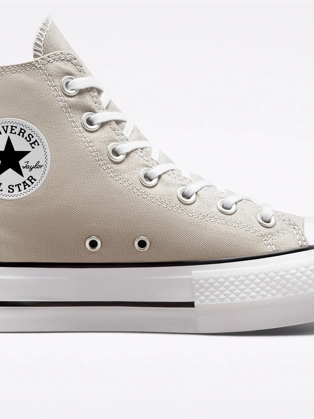 Converse Chuck Taylor All Star High Top Beige Canvas Sneakers